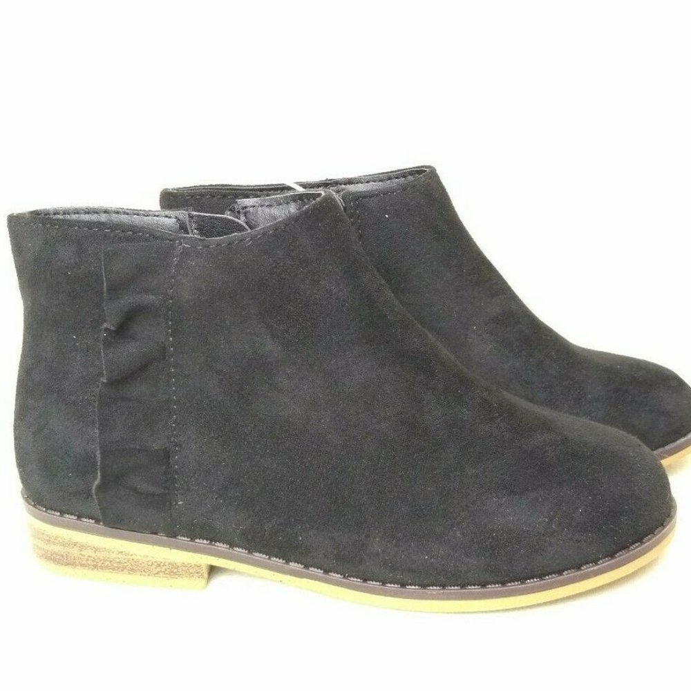 Girl's Cat & Jack Ankle Booties Boots Shoes Zip Up - Picture 3 of 9